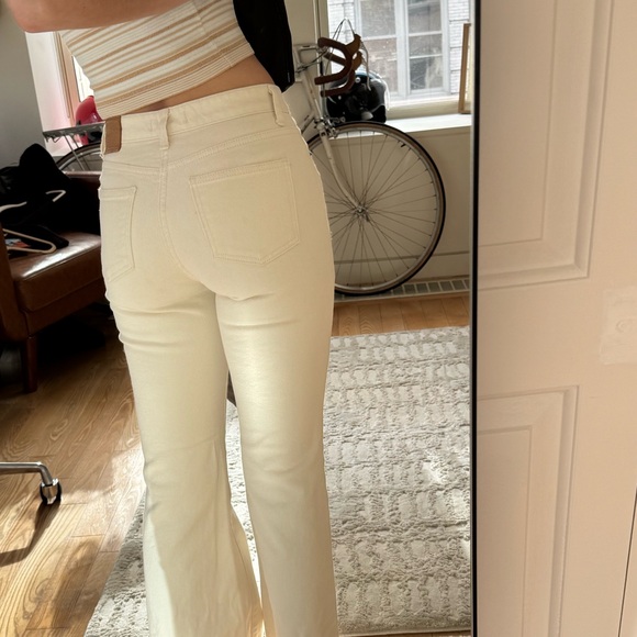 Lowburn cream Fit & Flare Jeans; size XS-S (fits like 25) - Picture 3 of 5